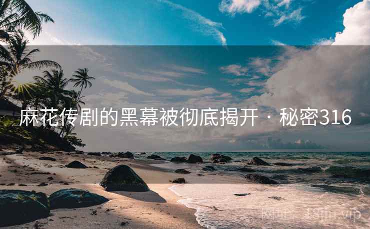 麻花传剧的黑幕被彻底揭开 · 秘密316
